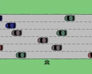 " Frogger " XKCD style