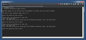 Java Database Sim
