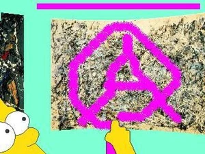 Anestesia + Depressive Nihilist Pac-Man + Trabalho Alienado + Bart vs Jackson Pollock