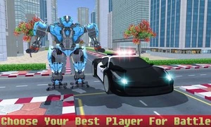 US Police Robot Car Transformation Game