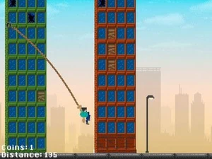 Pixel Hero Rope'N'Fly - Flappy Game
