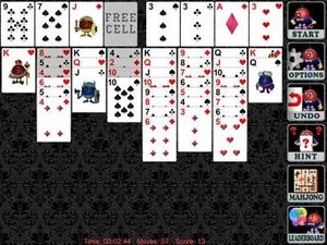 Freecell Solitaire with Live Cards