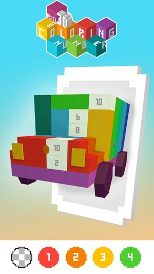 Pixel 3D Art Coloring Number