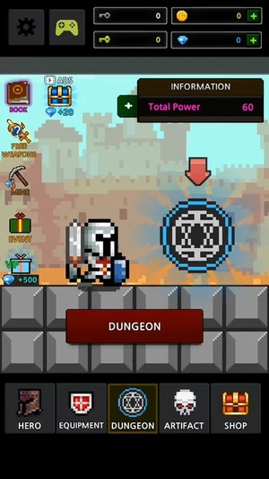 Dungeon X Pixel Hero