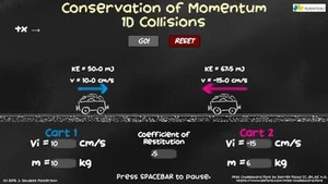 Conservation of Momentum Demo (1D)