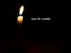 One Lit Candle
