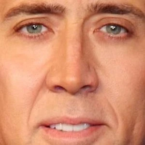 Walk on nick cage in space
