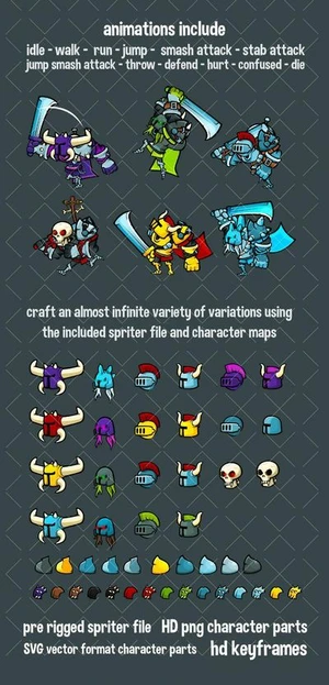 Brute knight character pack