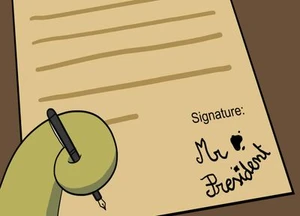 Signature: Mr. President