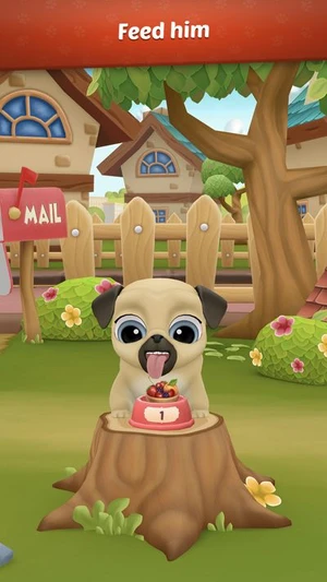 My Virtual Pet Dog 🐾 Louie the Pug