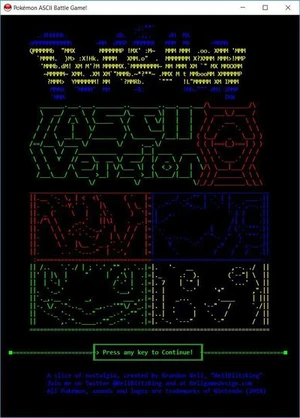 PKMN CMD Battle Game!: ASCII Version