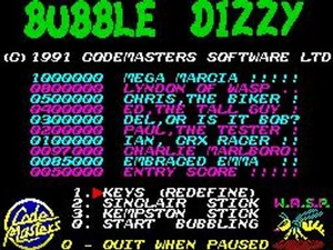 Bubble Dizzy (1990)