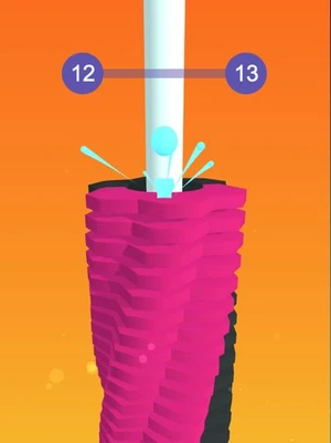 Ball Way Crush Color Tower 3d