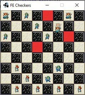 Fire Emblem Themed Checkers (Alm vs Celica)