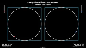 Gamepad sensitivity & accuracy test