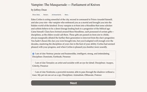Vampire: The Masquerade — Parliament of Knives