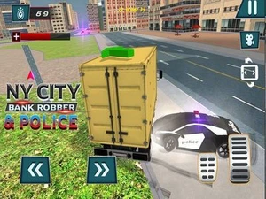 NY City Bank Robber & Police