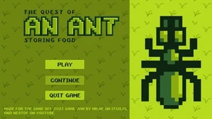 The Quest of An Ant storing food