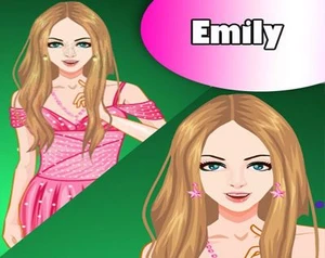 Fashion cover model girl Emily dress up game