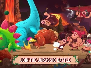 Dino Bash - Dinosaurs vs Cavemen Defense