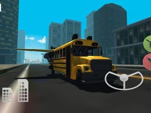 Flying Car Simulator 3D: Stunt Bus