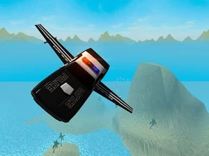 Flying Police Car Driving Simulator Free: Criminal Craft Chase