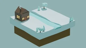 Low Poly Snowy Environment