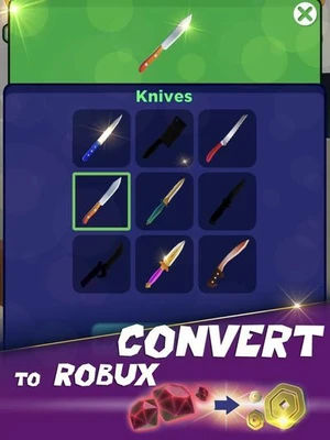 Robux Knives for Roblox