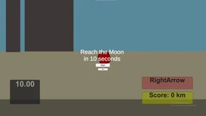 Reach the Moon - 10 second game