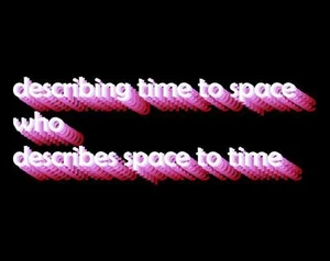 describing time to space who describes space to time