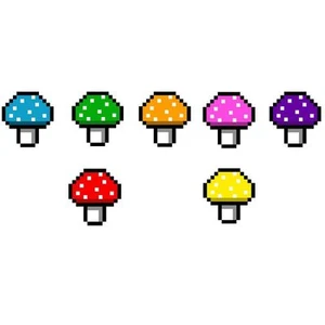 Colorized Mushrooms Pack