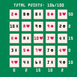 Poker Squares (1kB)