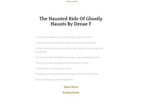The Haunted Ride Of Ghostly Haunts